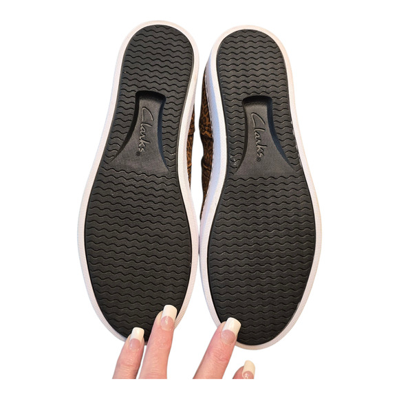 Clarks Pawley Adwin Sneaker Womens Size 6.5M Leopard Print Rockabilly Casual - Picture 5 of 10